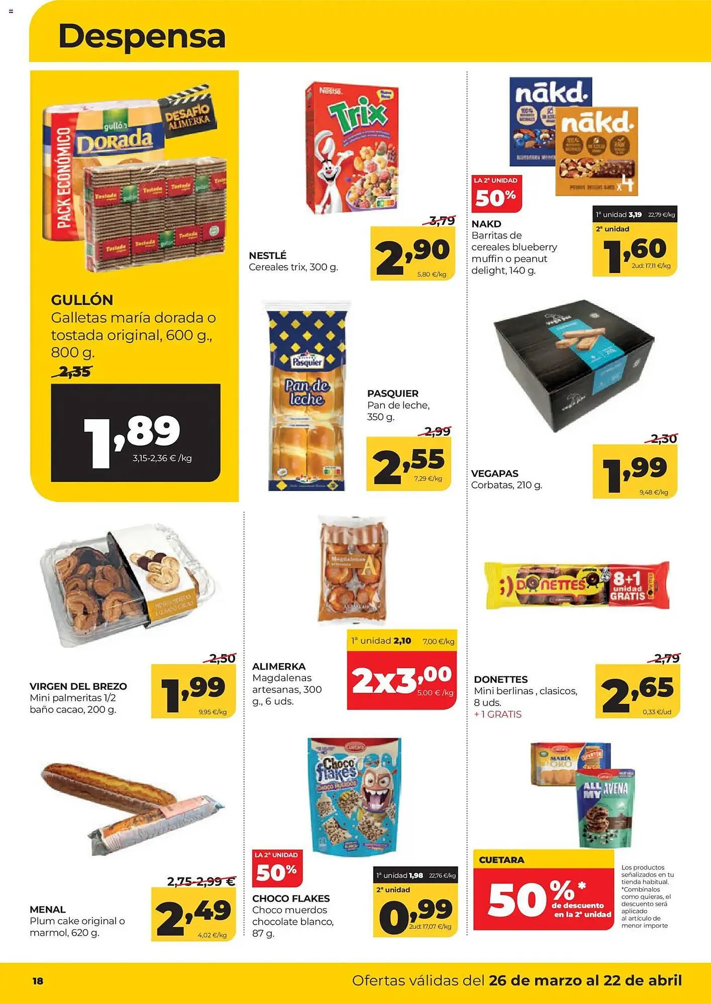 Catálogo de Folleto Alimerka 26 de marzo al 22 de abril 2026 - Página 18