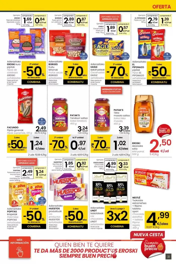 Catálogo de AUKERA OFERTA HIPERMERKATUAK EROSKI 10 de abril al 29 de abril 2025 - Página 31