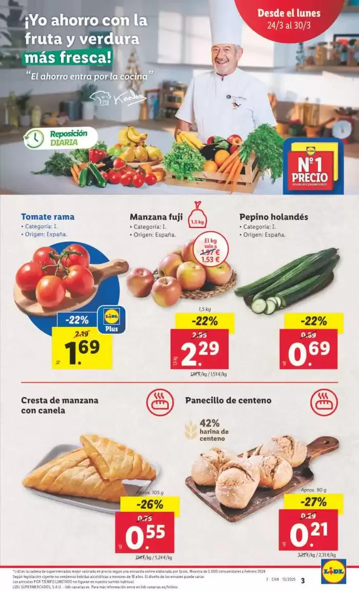Catálogo de № 1 PRECIO - Ofertas válidas del 24/03 al 30/03 24 de marzo al 30 de marzo 2025 - Página 3