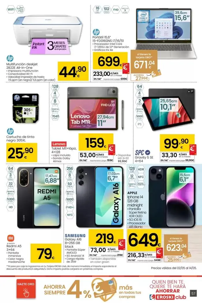 Catálogo de SUMA AHORRO HIPERMERCADOS EROSKI 2 de mayo al 13 de mayo 2025 - Página 57