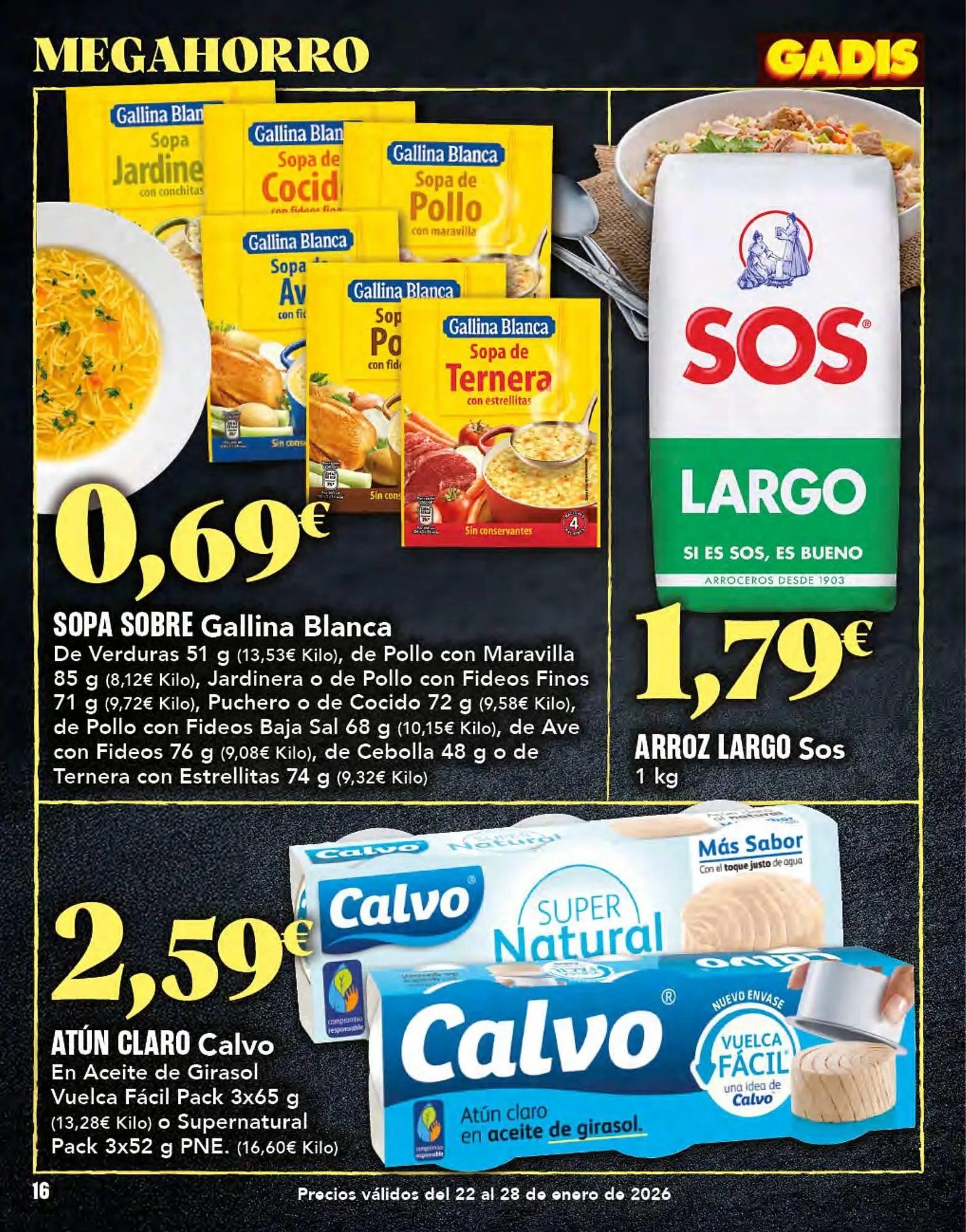 Catálogo de Folleto Gadis 22 de enero al 28 de enero 2026 - Página 16