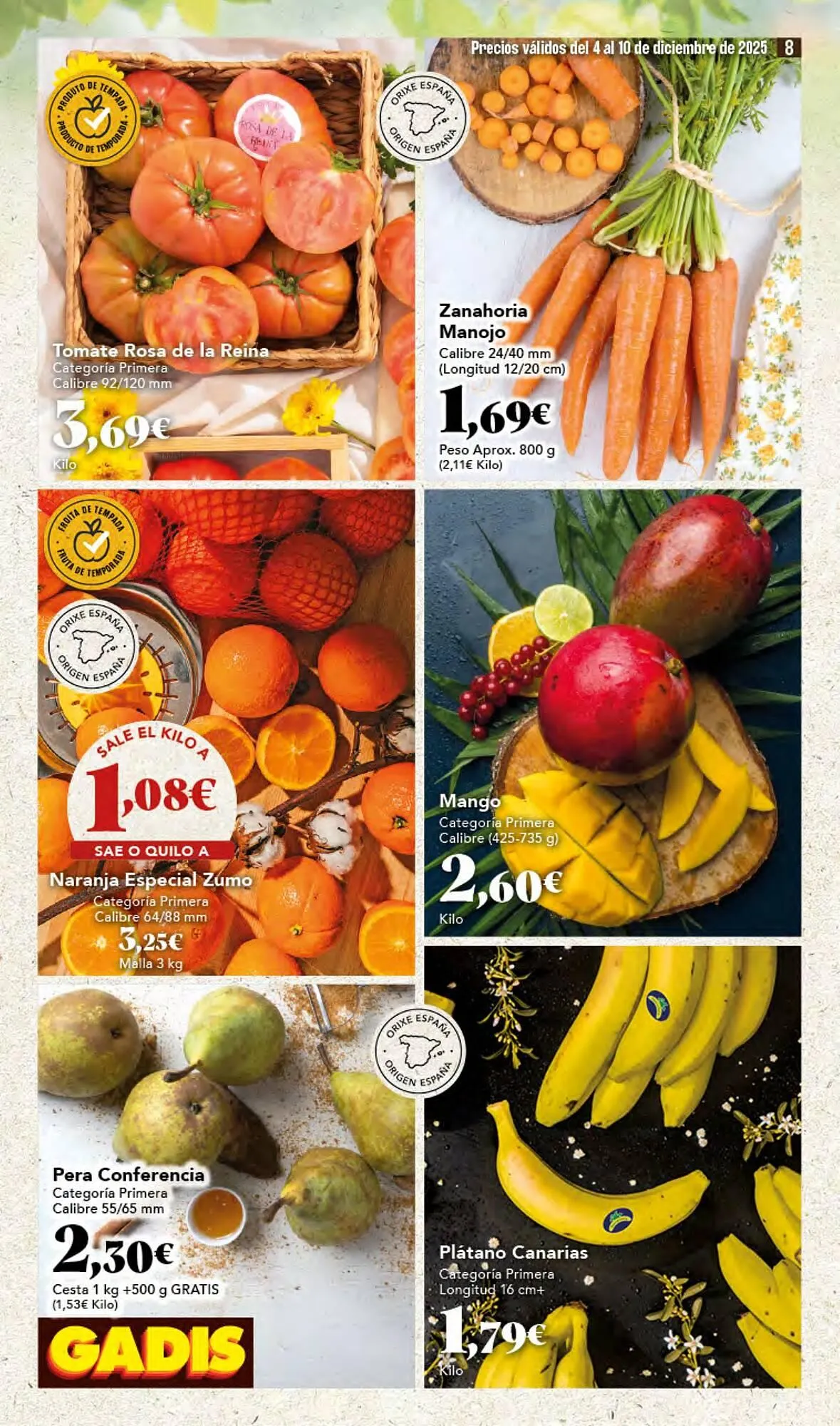 Catálogo de Folleto Gadis 4 de diciembre al 10 de diciembre 2025 - Página 8