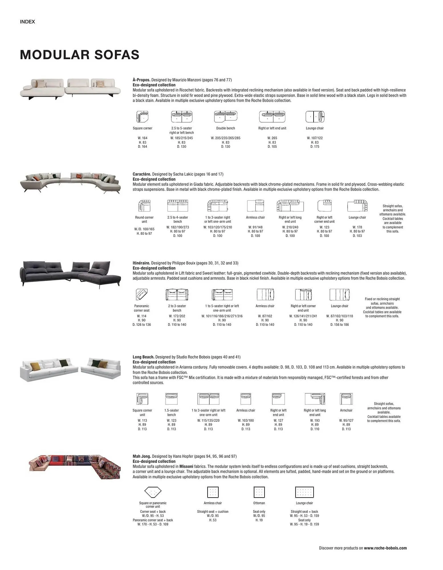 Catálogo de Folleto Roche Bobois 2 de febrero al 28 de diciembre 2024 - Página 260