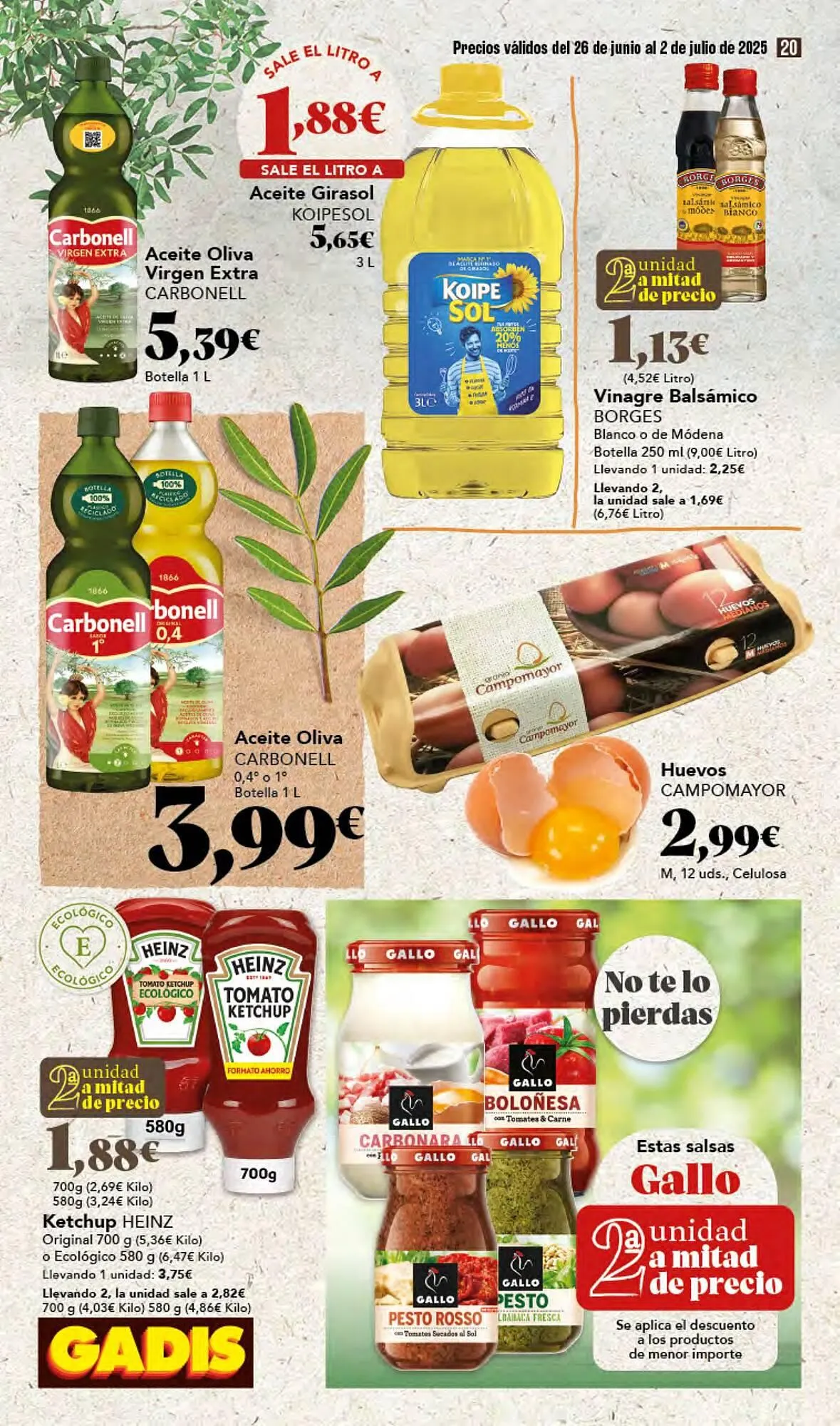 Catálogo de Folleto Gadis 26 de junio al 2 de julio 2025 - Página 20
