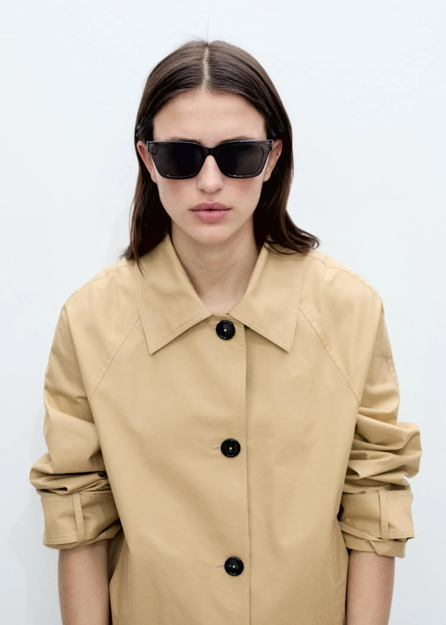 Parka algodón botones