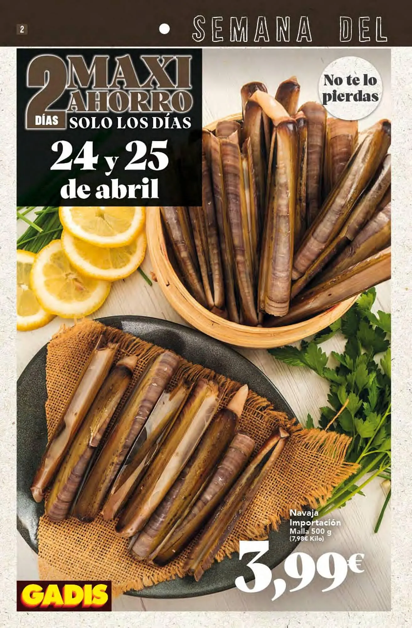 Catálogo de Folleto Gadis 22 de abril al 29 de abril 2026 - Página 2