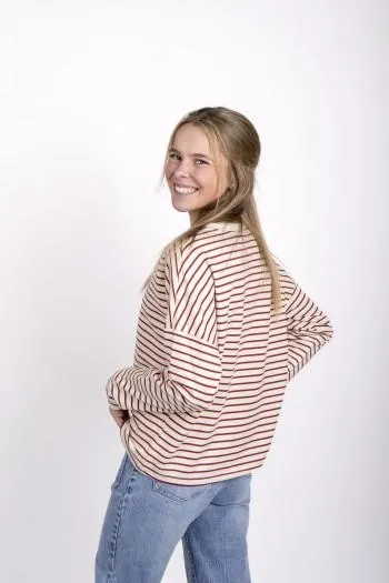 CAMISETA SAILOR BURDEOS