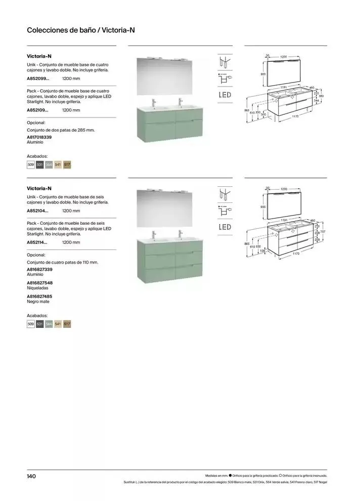 Catálogo de Colecciones de Baño, Muebles y Accesorios 9 de enero al 31 de diciembre 2025 - Página 142