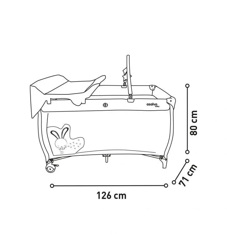 Cuna de Viaje Completa Mapache