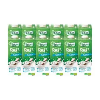 Pack 12 x Bebida Arroz Coco Bio Natumi 1 L