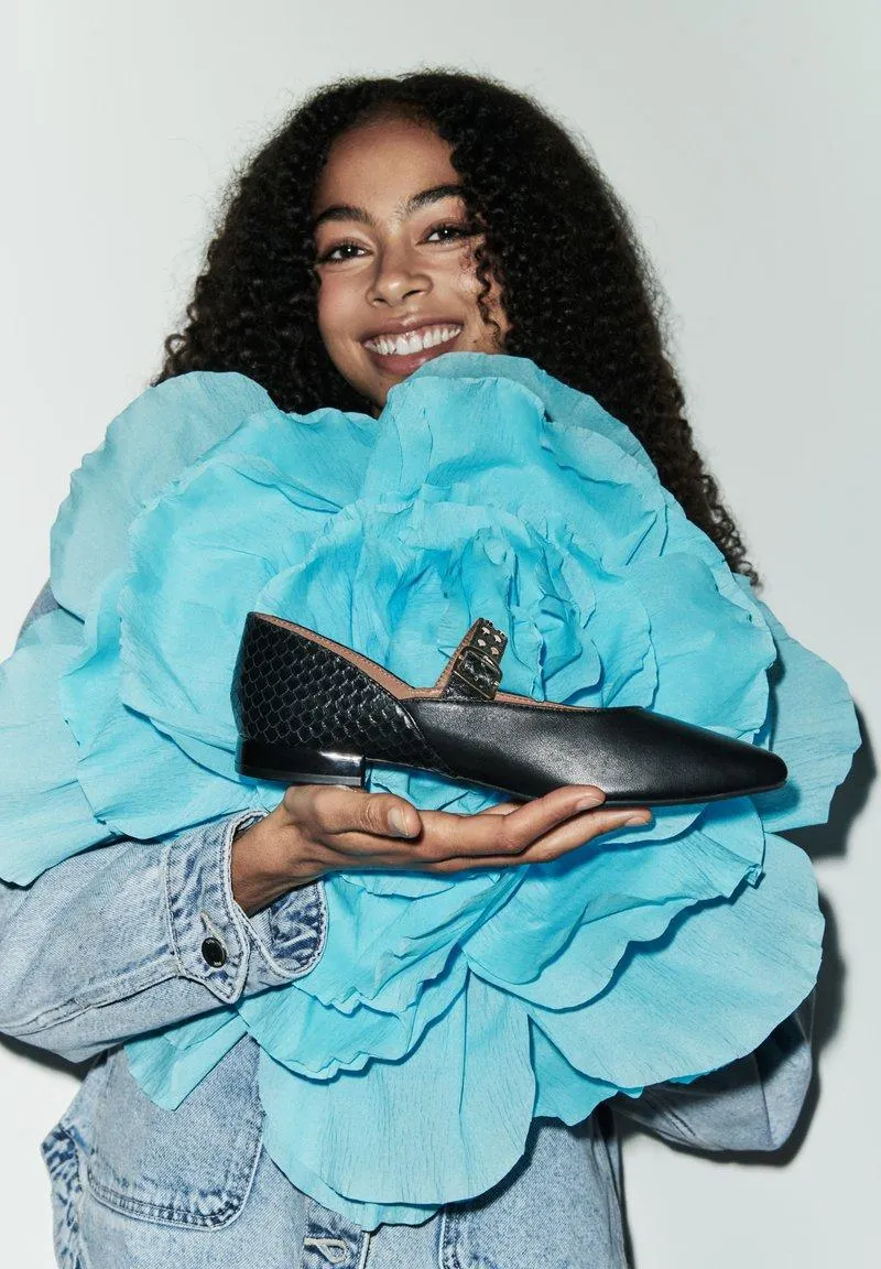 REERSO - Bailarinas con hebilla - nero