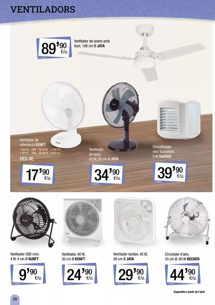 Catálogo de Catàleg vàlid del 18 de març al 25 d’agost 18 de marzo al 25 de agosto 2025 - Página 38