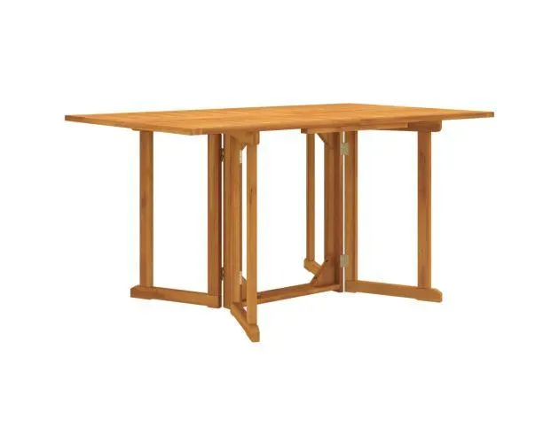 vidaXL mesa de jardín plegable butterfly madera de teca 150x90x75 cm
