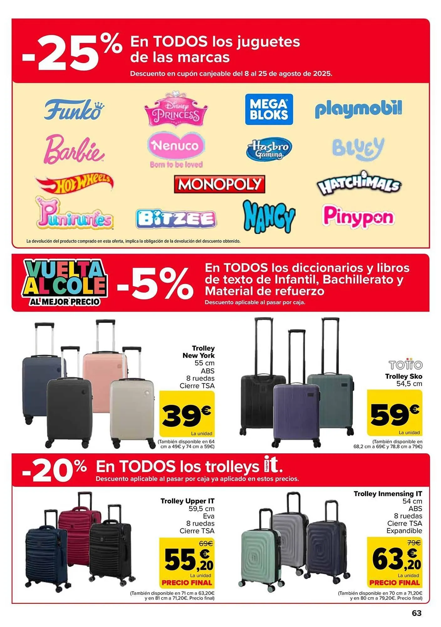 Catálogo de Folleto Carrefour 24 de julio al 7 de agosto 2025 - Página 63