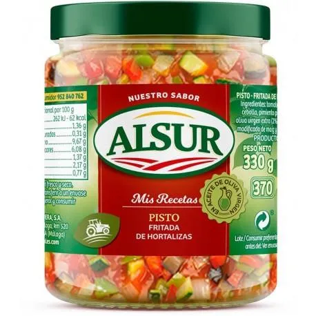 PISTO FRITADA DE HORTALIZAS 330G