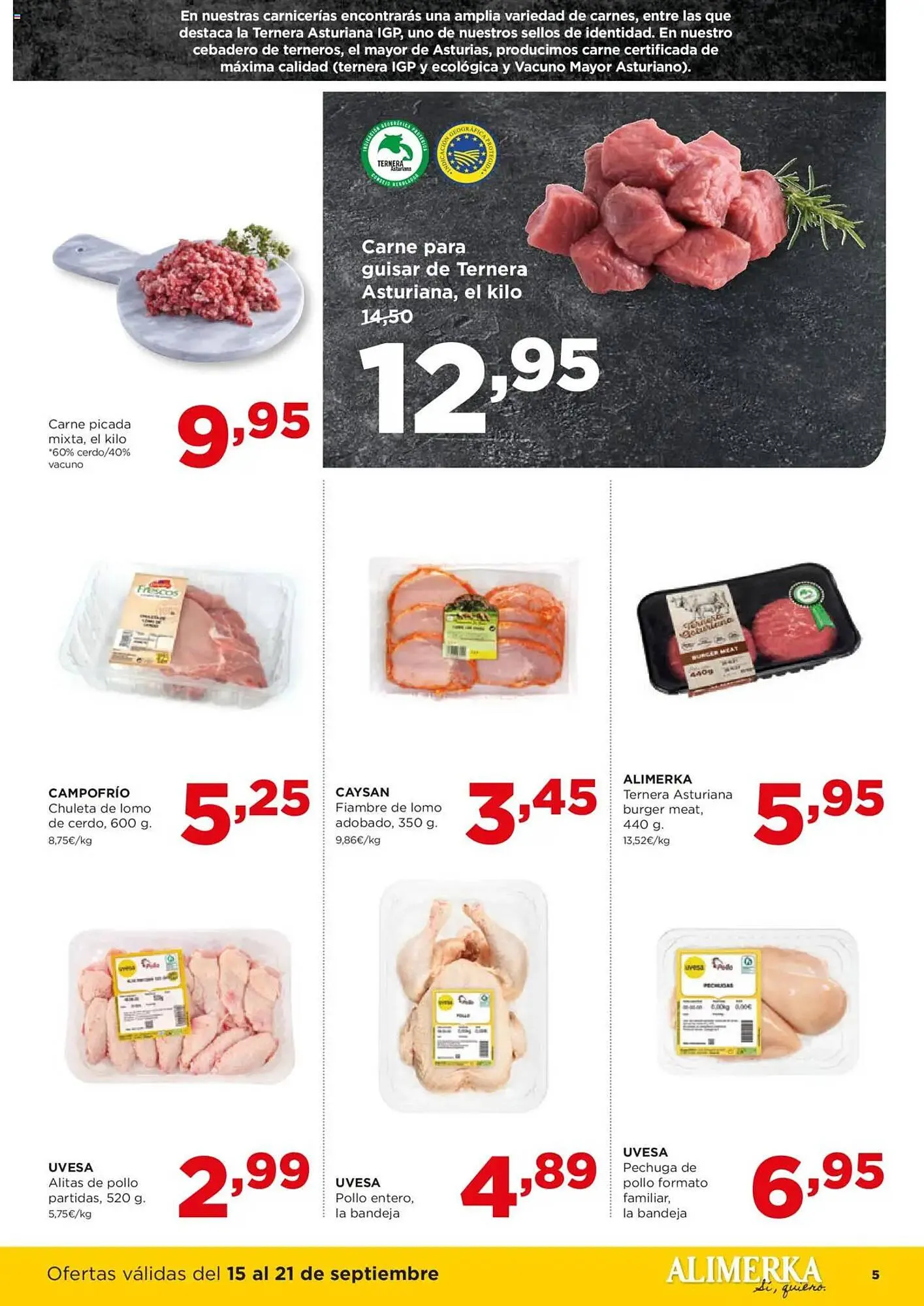 Catálogo de Folleto Alimerka 16 de septiembre al 21 de septiembre 2025 - Página 5