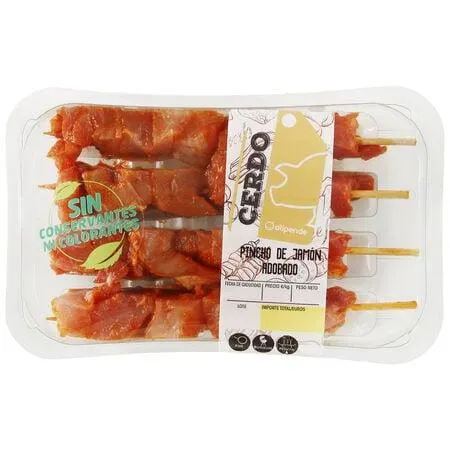 Pincho de jamón de cerdo adobado Alipende 4 uds 300g aproximadamente