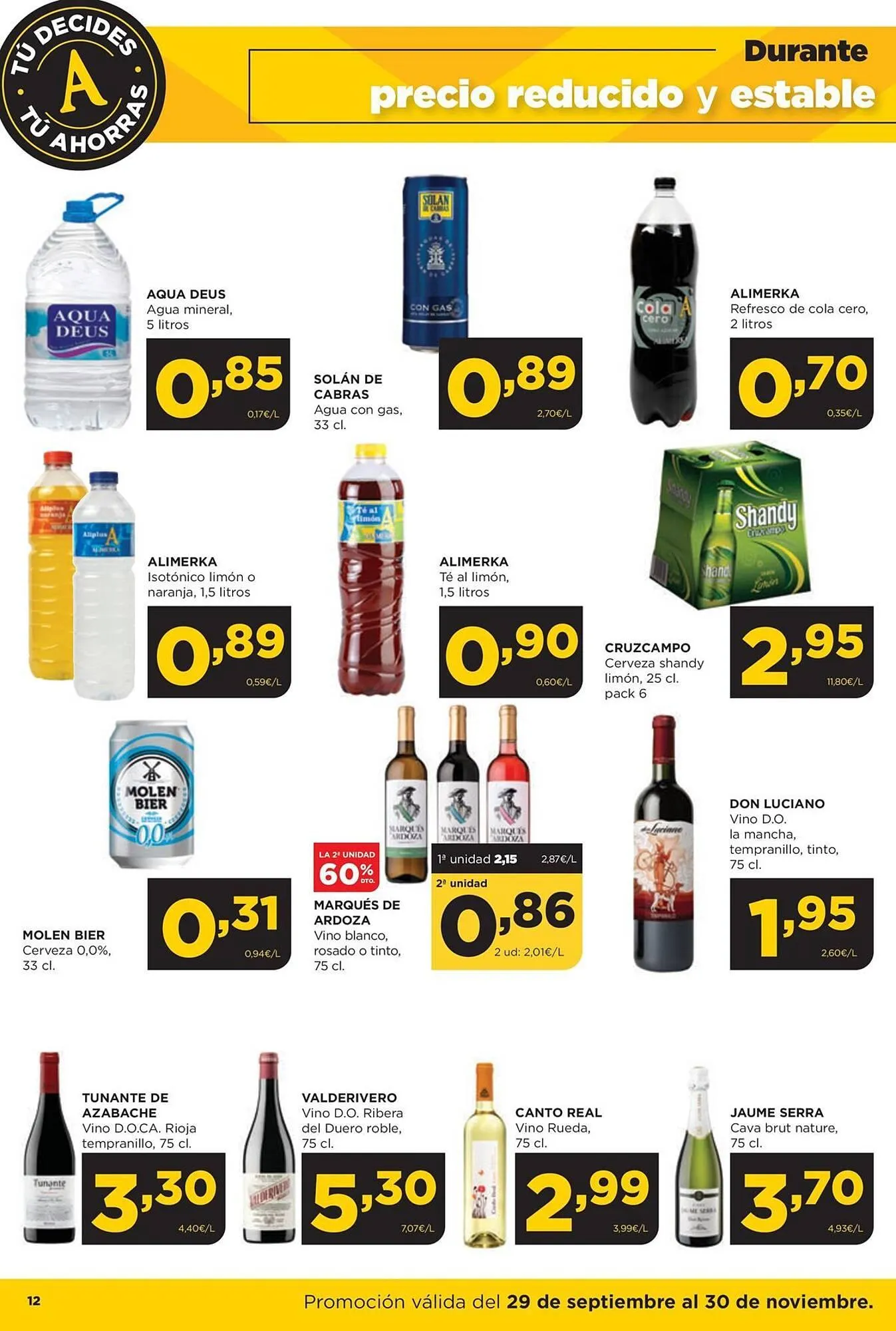 Catálogo de Folleto Alimerka 30 de septiembre al 30 de noviembre 2025 - Página 12