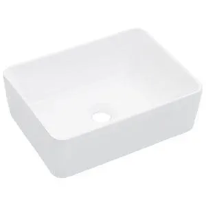 vidaXL Lavabo 40x30x13 cm cerámica blanco