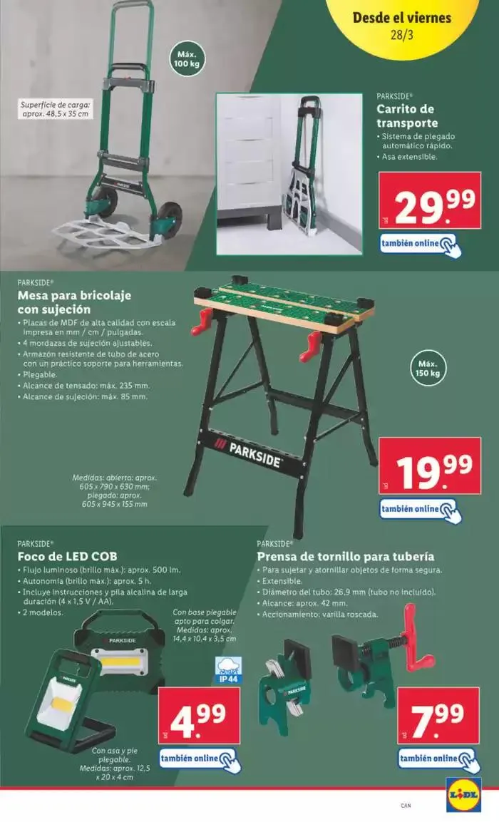 Catálogo de ¡Bazar Lidl! Ofertas válidas del 24/03 al 30/03 24 de marzo al 30 de marzo 2025 - Página 15