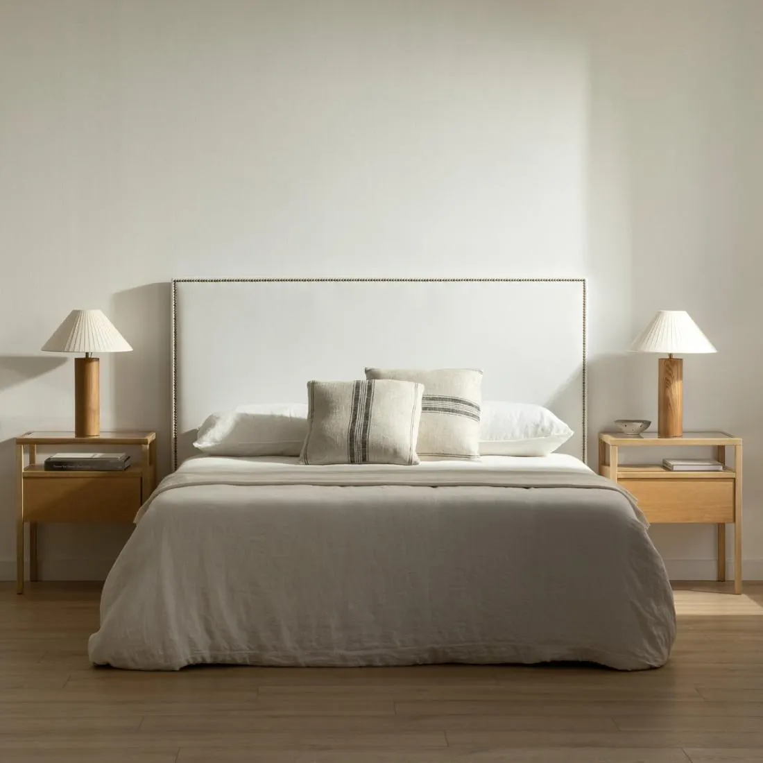 Cabecero tapizado 150/160 blanco