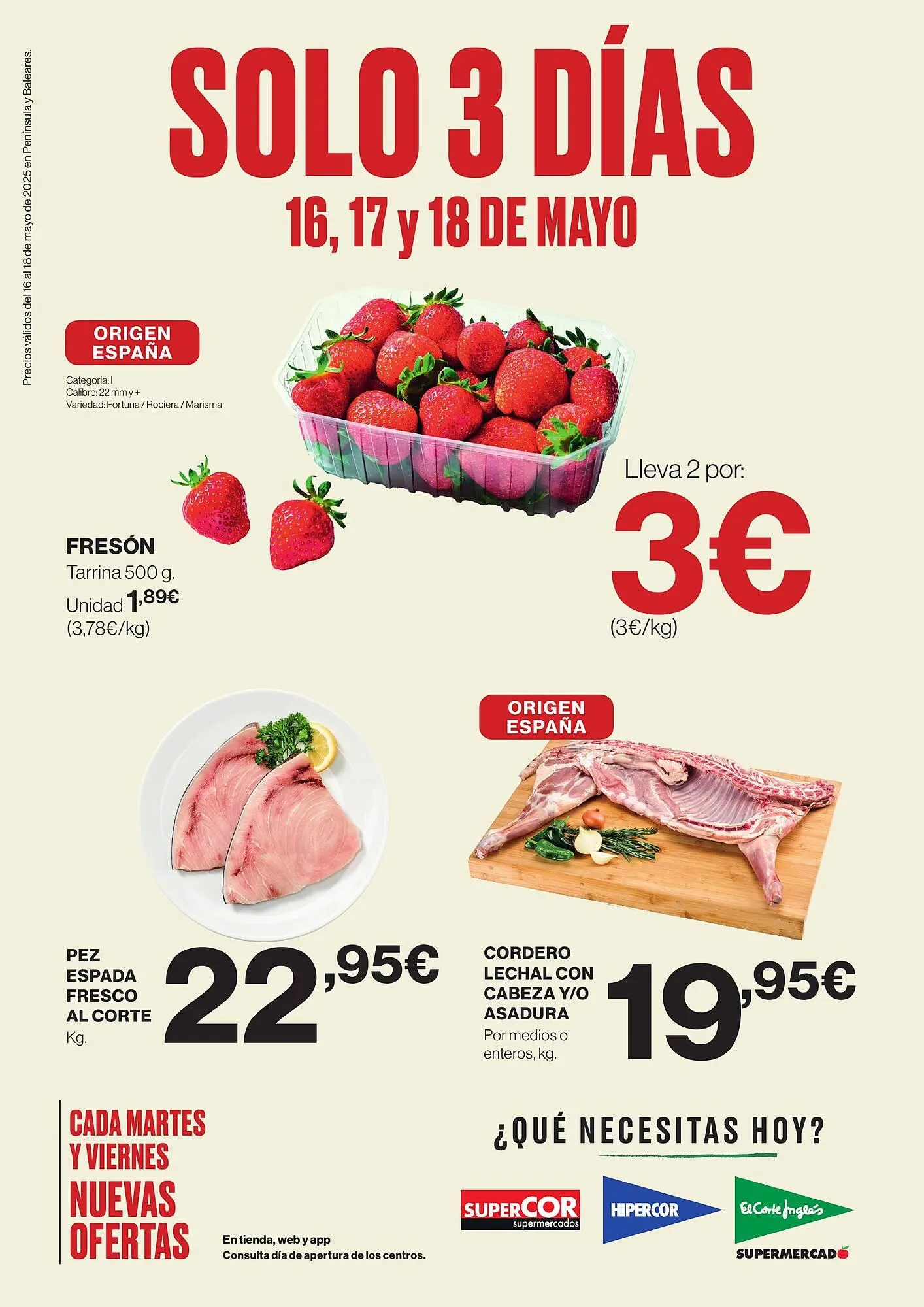 Catálogo de Folleto El Corte Inglés 16 de mayo al 18 de mayo 2025 - Página 1