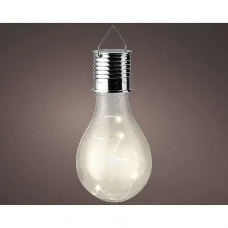 BOMBILLA SOLAR TRANSPARENTE 14CM