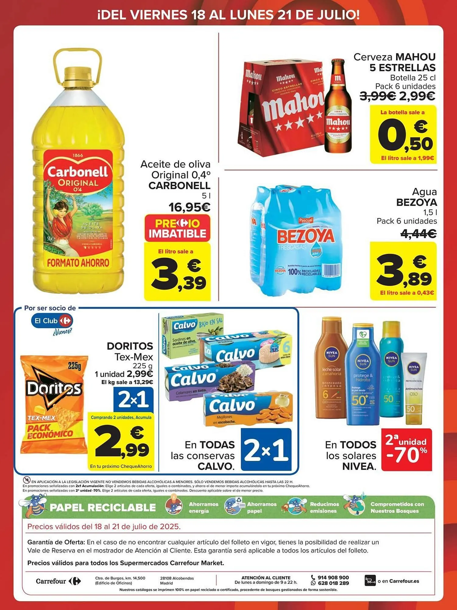 Catálogo de Folleto Carrefour Market 18 de julio al 21 de julio 2025 - Página 2