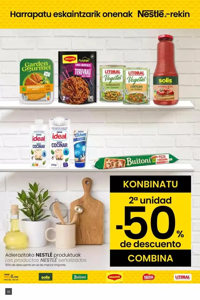 Catálogo de 2000 produktu baino gehiago, BETI PREZIO ONEAN EROSKI CENTER 16 de enero al 28 de enero 2025 - Página 16