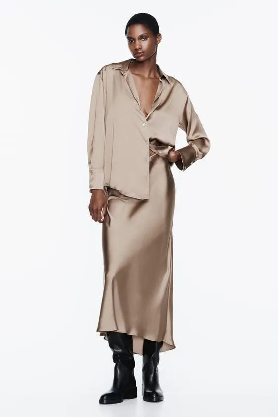 CAMICIA MORBIDA SATINATA