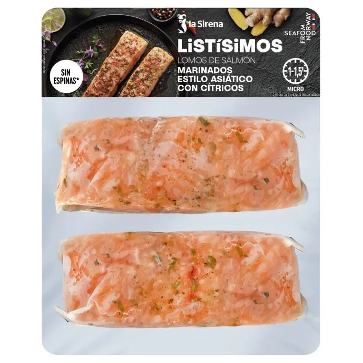Lomos salmón estilo asiático