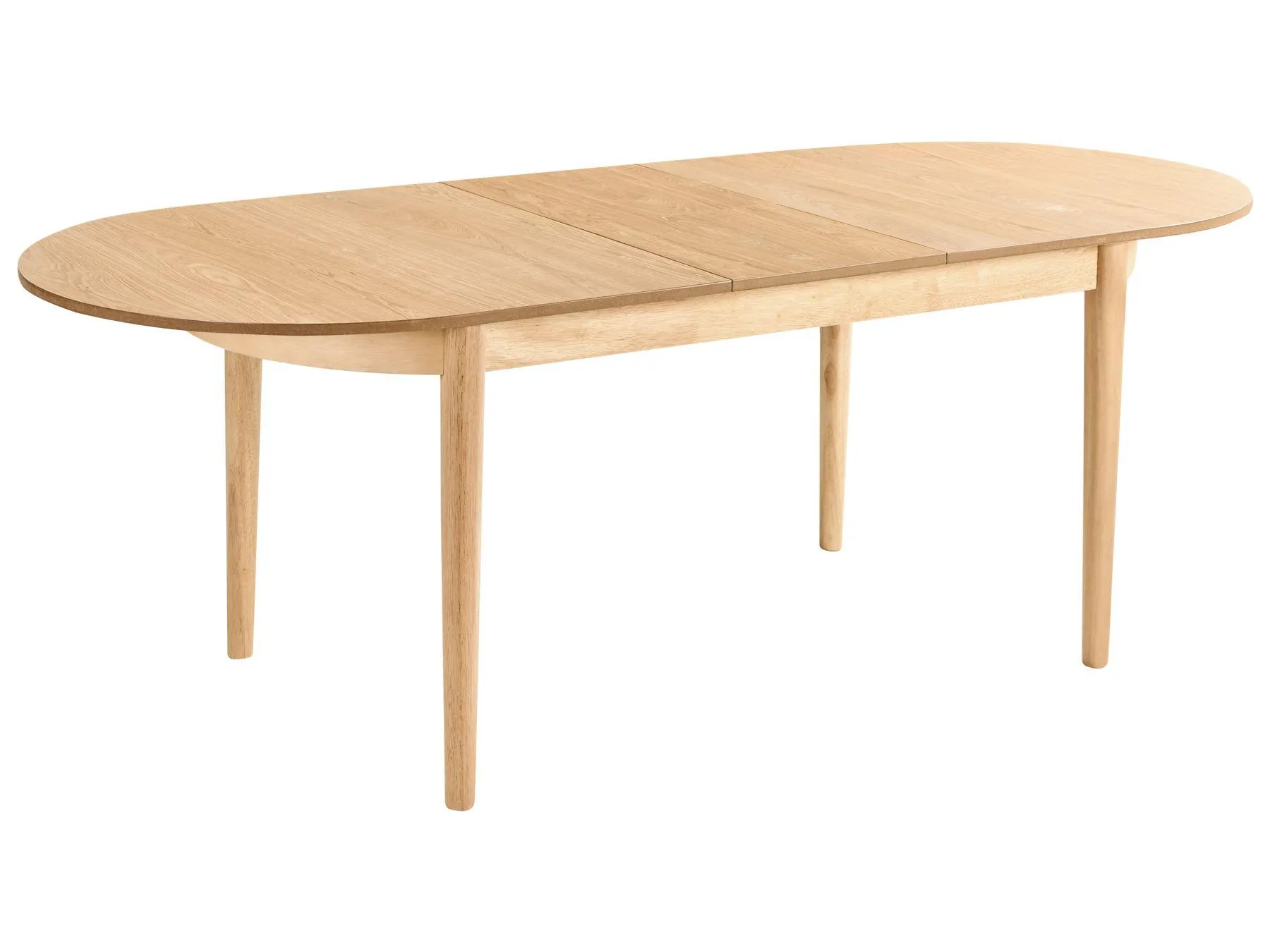 Mesa de comedor extensible LARTO Fresno claro 180/220 cm 90 cm