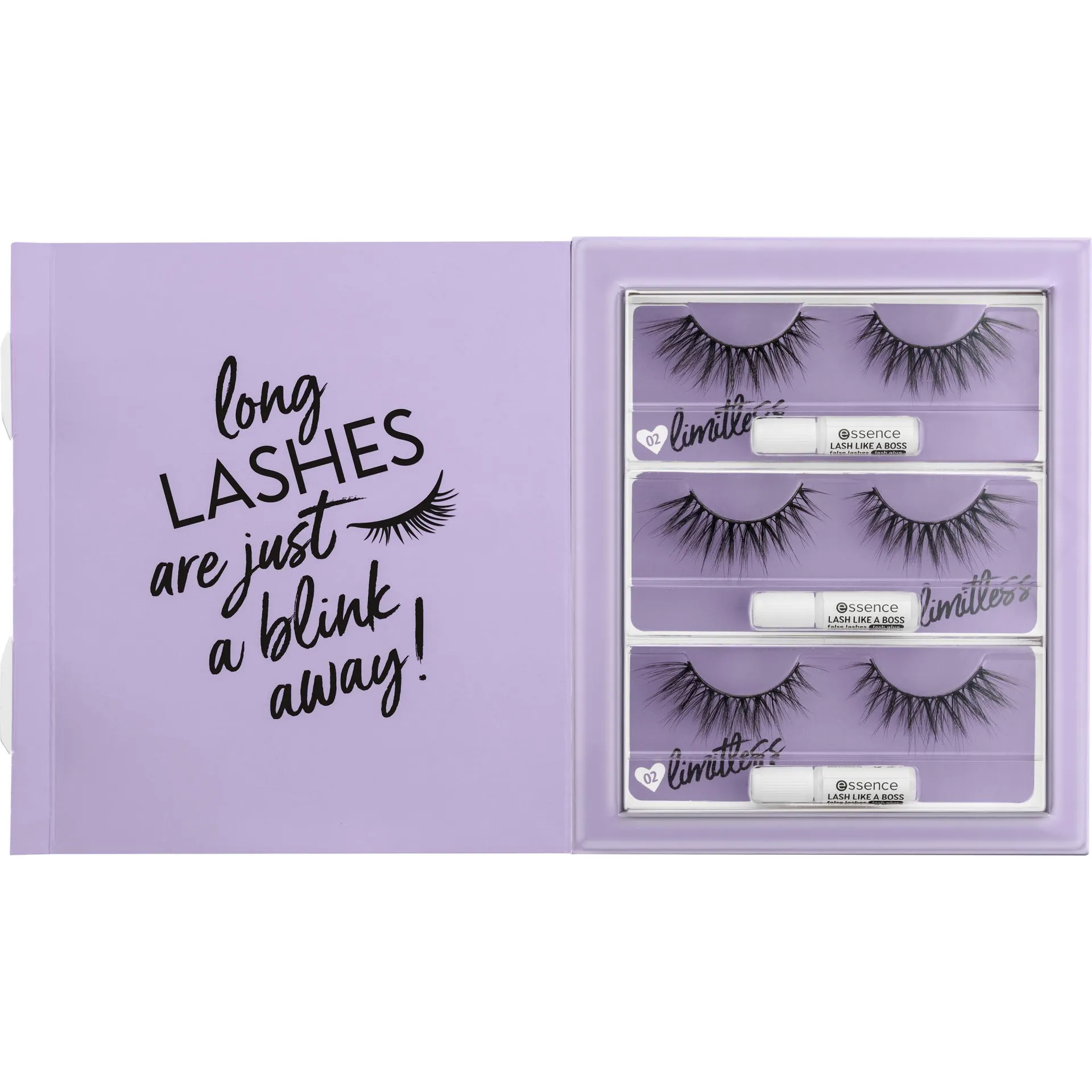 Set de 3 pares de pestañas artificiales LASH LIKE A BOSS 02