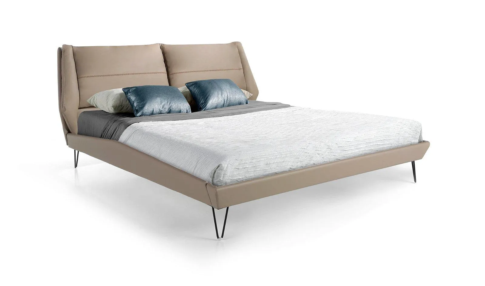 Cama de piel para colchón 180x200 Nicola