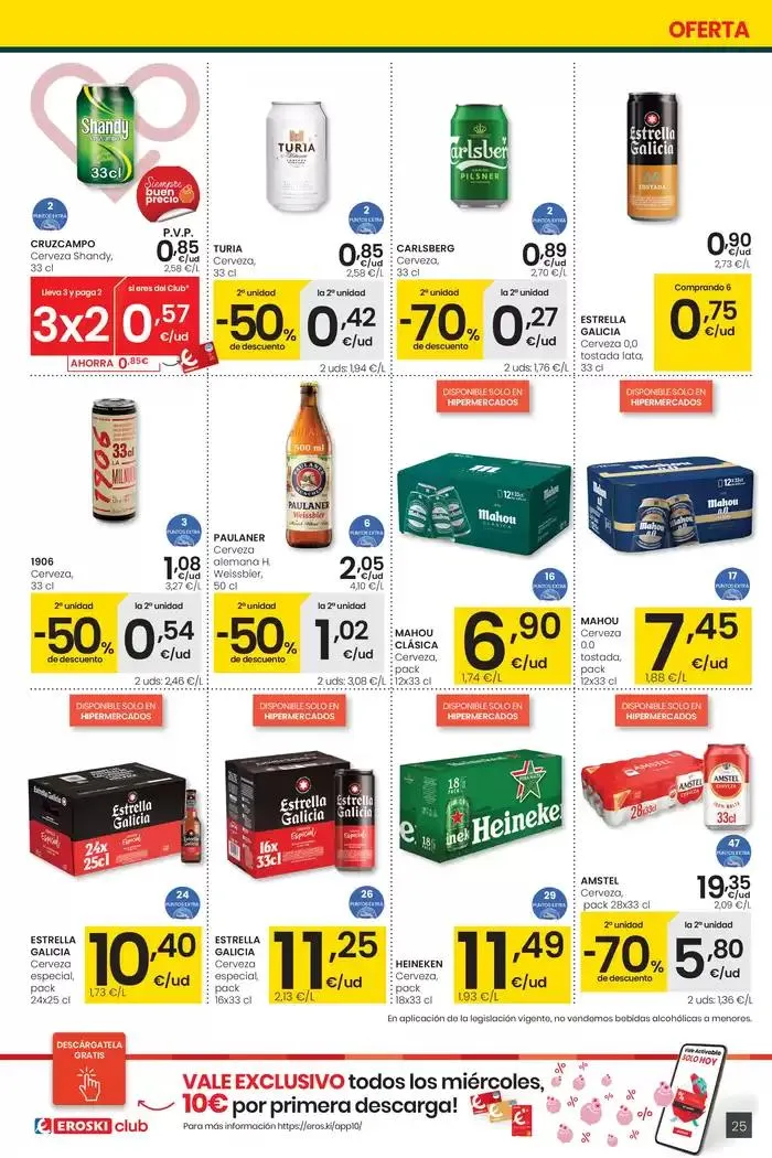 Catálogo de Más de 2000 productos, SIEMPRE A BUEN PRECIO HIPERMERCADOS EROSKI 4 de enero al 14 de enero 2025 - Página 25