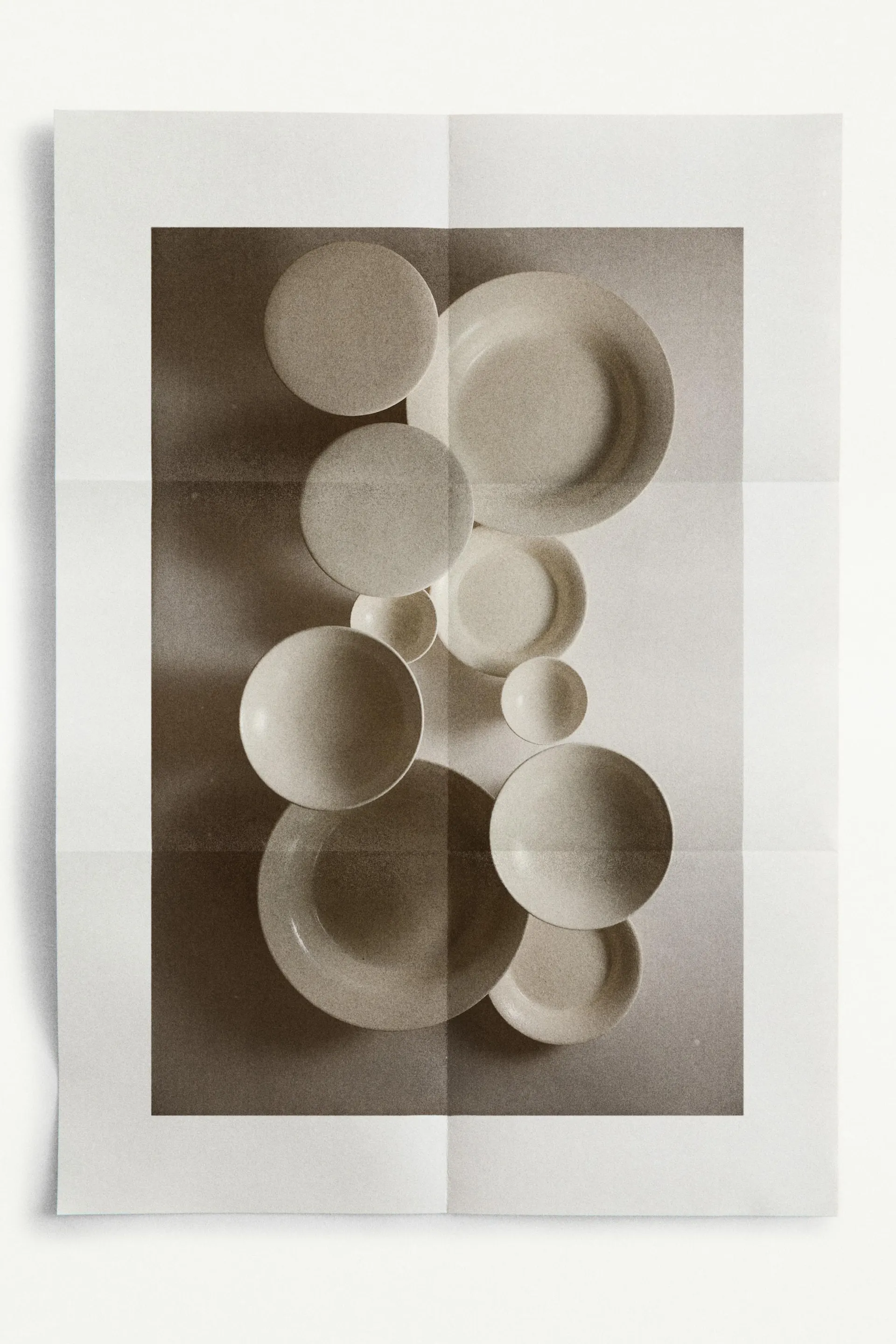 Bol grande de diseño moteado