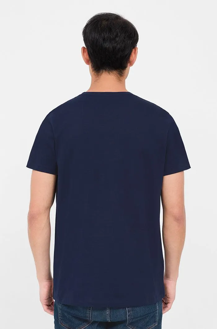 Camiseta escudo FC Barcelona - Marino