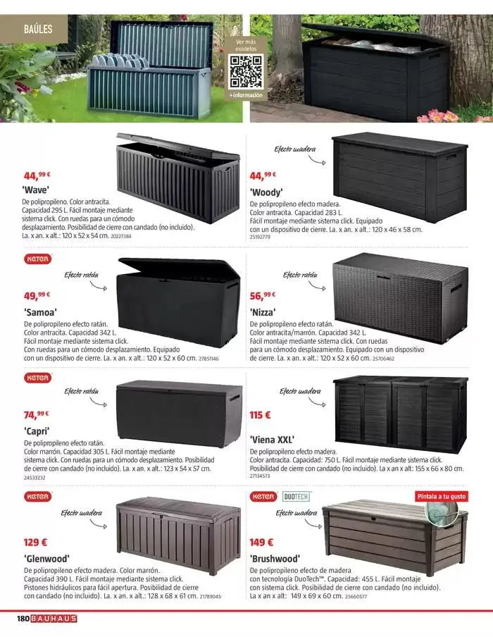 Catálogo de VERANO. Jardín, terraza, balcón. 26 de marzo al 20 de abril 2025 - Página 180