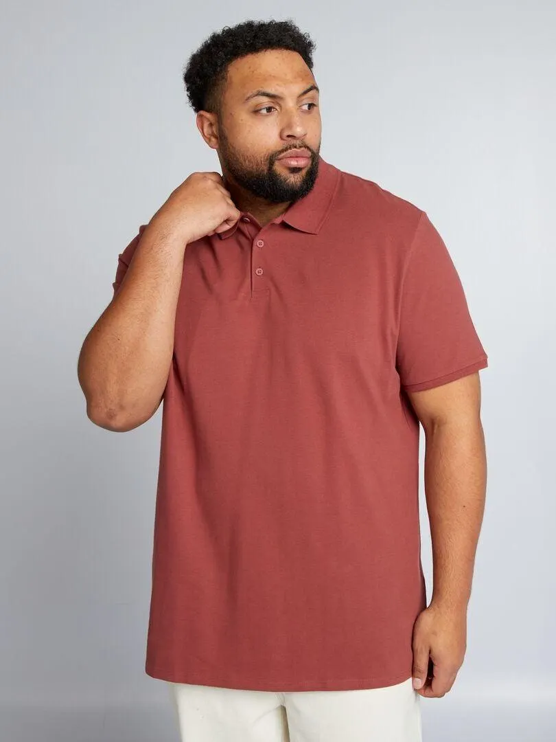 Polo de punto de piqué - ROJO