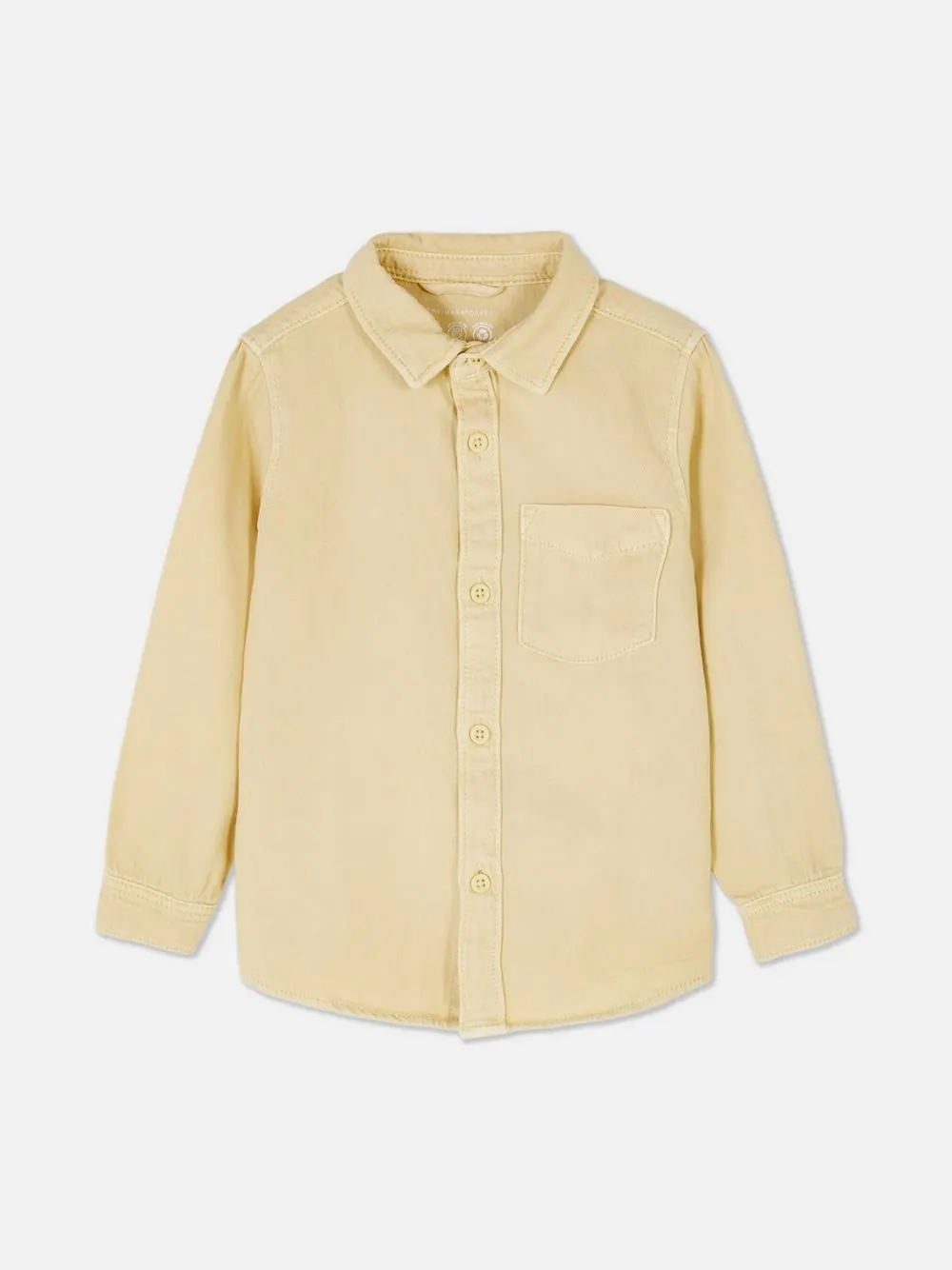Overhemd van spijkerstof met knopen