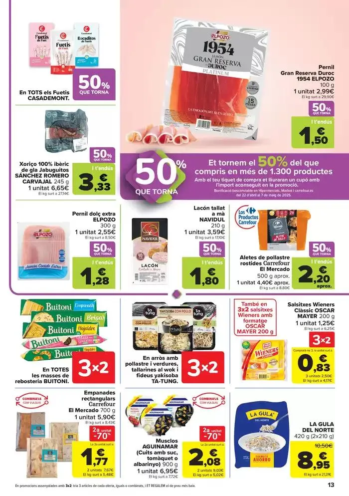 Catálogo de 50% QUE VUELVE + 3x2 10 de abril al 21 de abril 2025 - Página 13