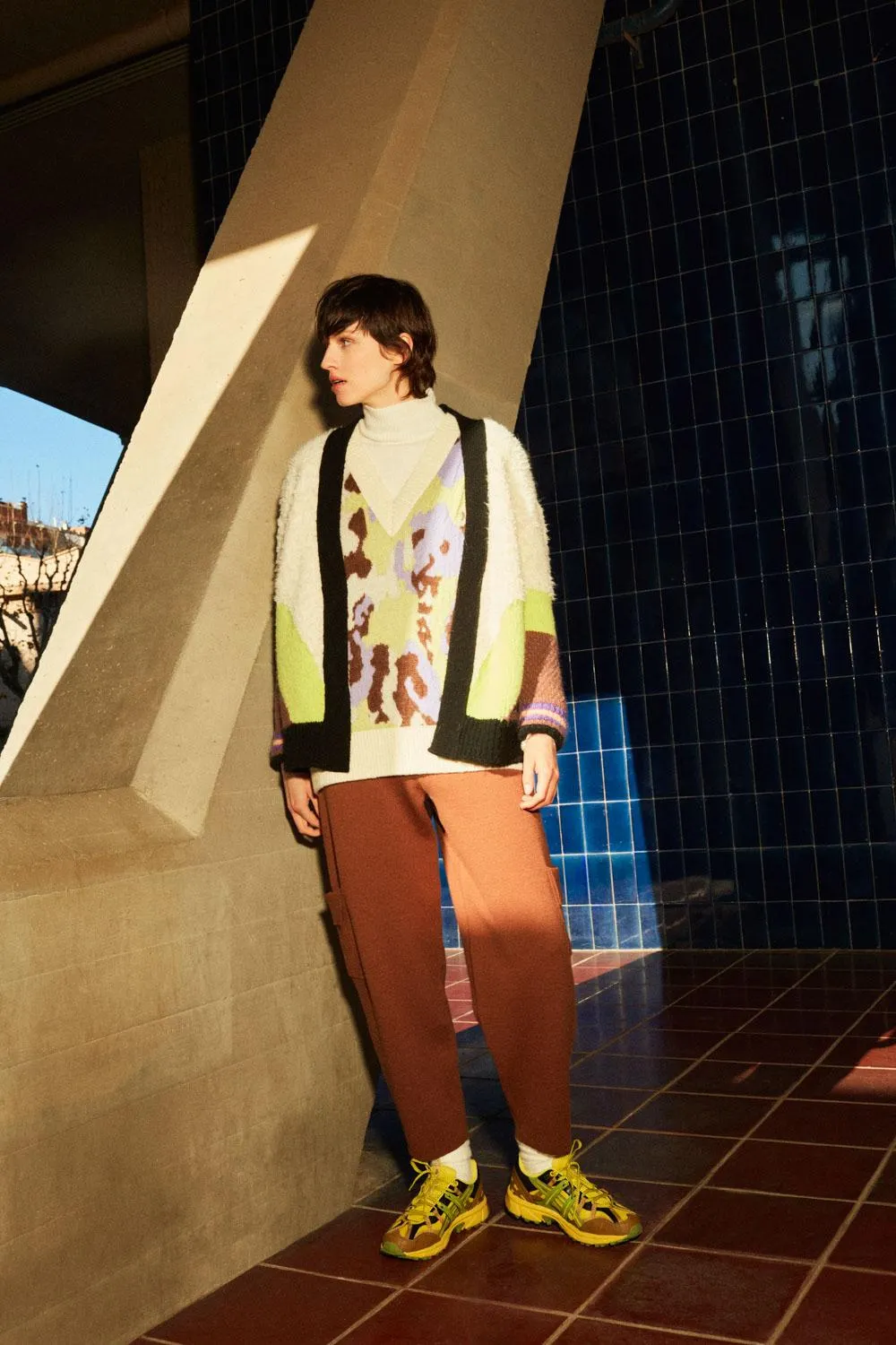 Pantalón slouchy de punto