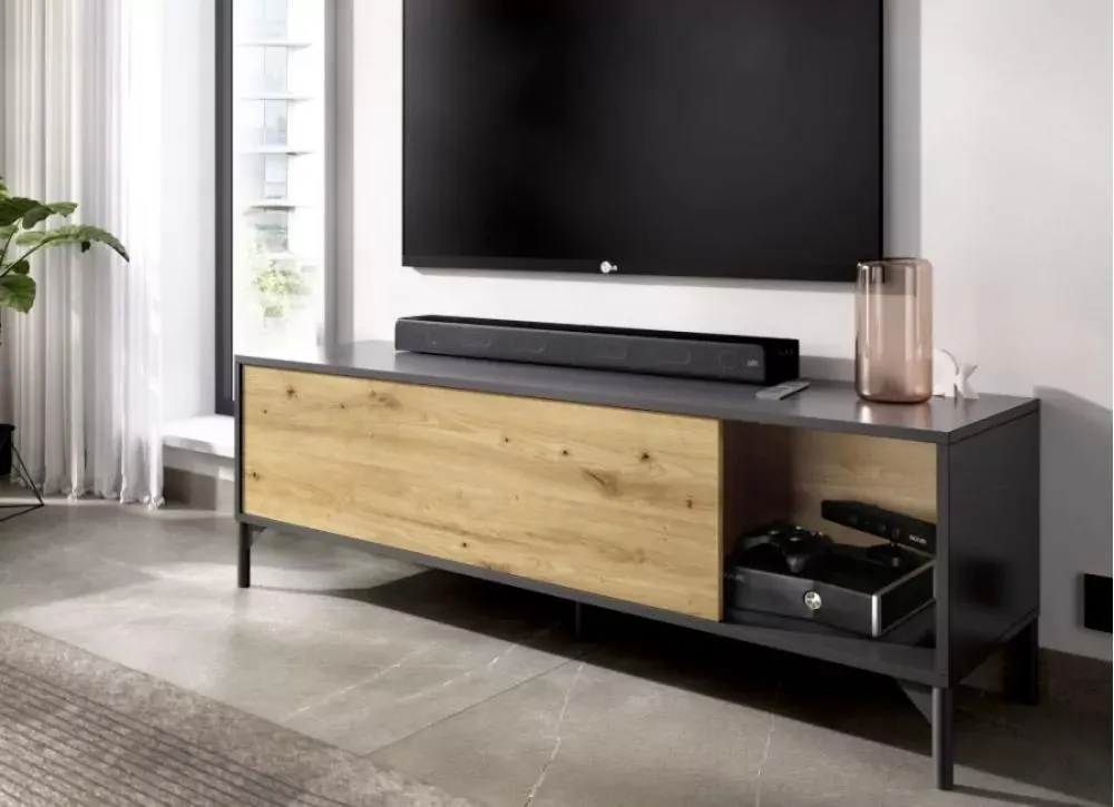 Mueble tv con puerta abatible y hueco KAL
