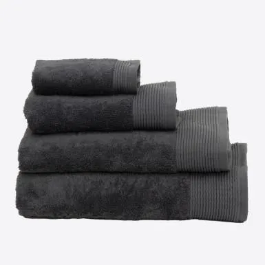 Toalla algodón peinado - Basic LM Antracita