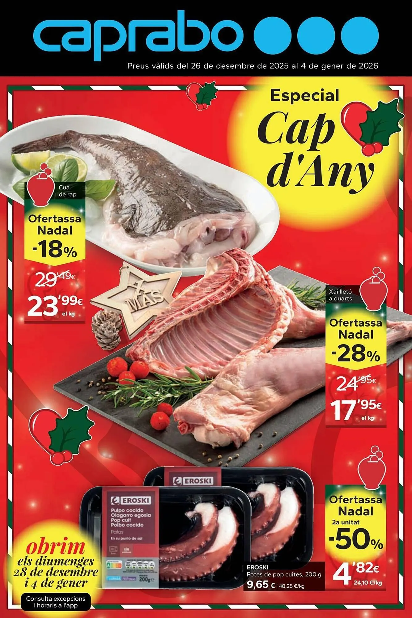 Catálogo de Catálogo Caprabo 26 de diciembre al 4 de enero 2026 - Página 1