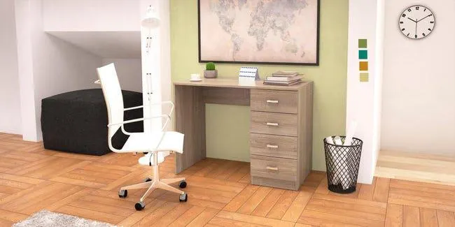 Mesa escritorio K248 roble 100x50x74 cm