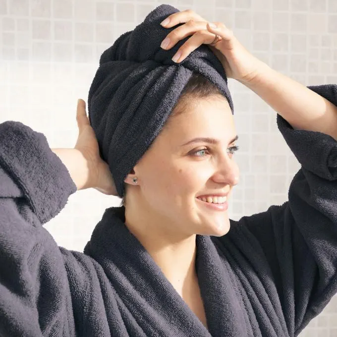 Toalla Cabello de Rizo - Basic LMQ Asfalto