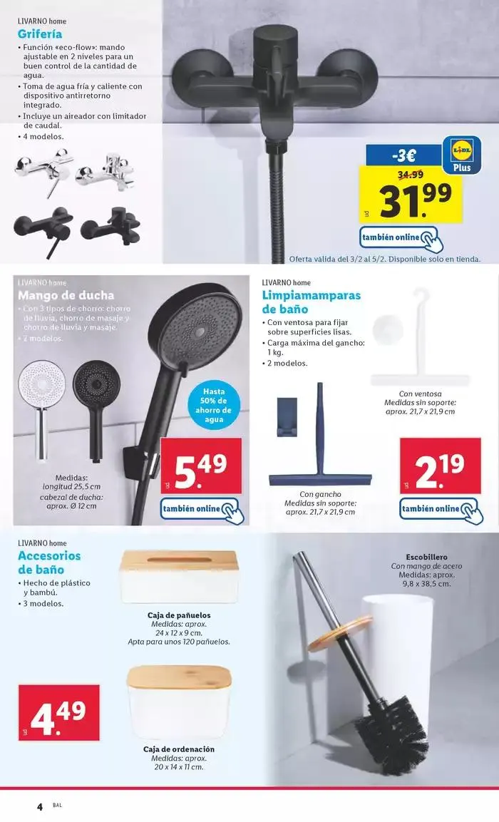 Catálogo de BAZAR versions: ¡Bazar Lidl! - Ofertas válidas del 03/02 al 09/02 3 de febrero al 9 de febrero 2025 - Página 4