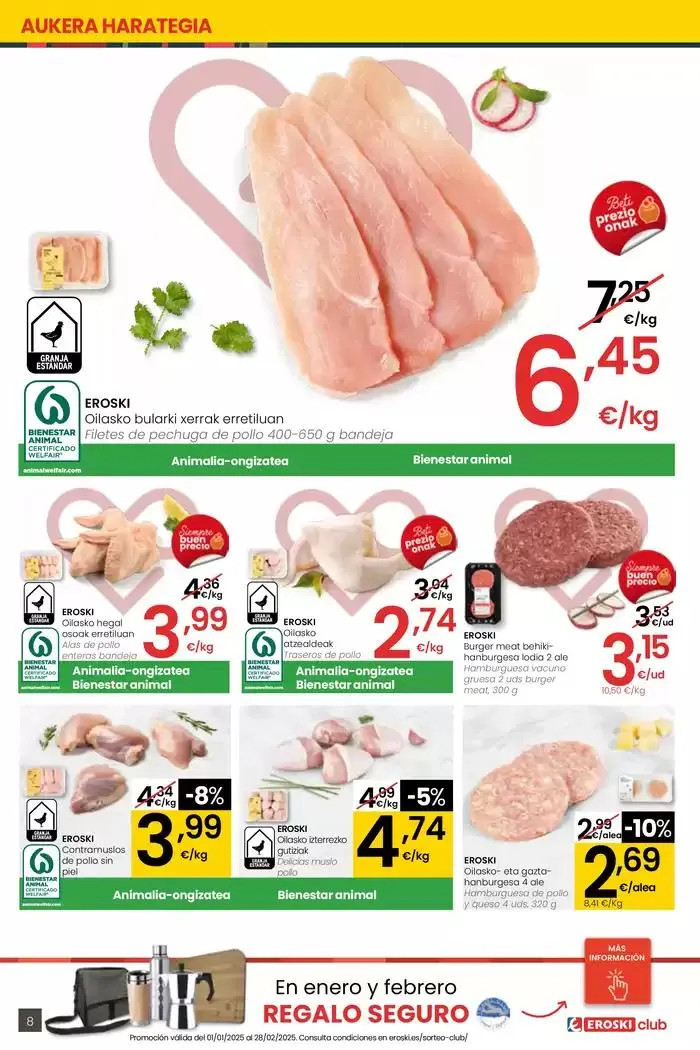 Catálogo de 2000 produktu baino gehiago, BETI PREZIO ONEAN EROSKI CENTER 16 de enero al 28 de enero 2025 - Página 8