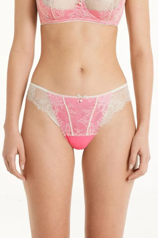 Braguita Brasileña con Pernera Alta Ocean Dream Lace